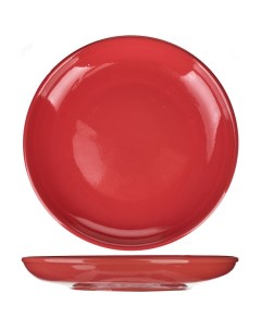 Тарелка Радуга 180х180х30мм керамика красный Борисовская керамика