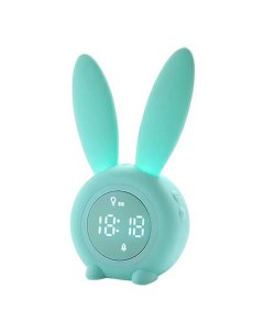 Часы будильник SM 7012 кролик бирюзовый Soundmax