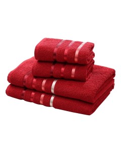 Набор полотенец красный Karna