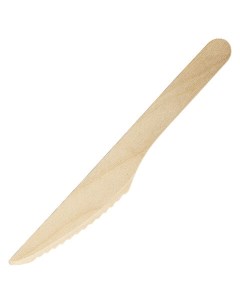 Нож одноразовый деревянный 160 мм 100 шт 607575 59 Белый аист