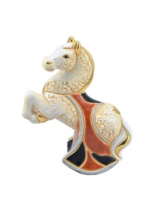 Статуэтка керамическая Лошадь белая KSVA DR F 165 W De rosa