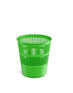 Корзина для бумаг Neon Solid пластиковая зеленый 9 литров Erich krause