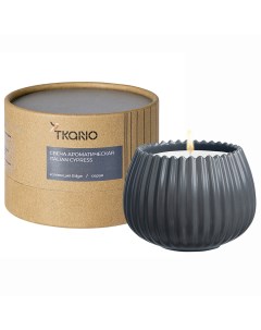 Свеча ароматическая Italian Cypress Edge серый 30 ч Tkano
