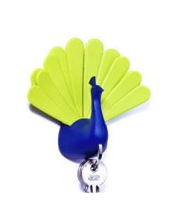 Ключница Peacock синяя зеленая Qualy