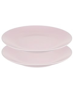 Набор из 2 штук Тарелки обеденные Simplicity 26 см розовые Liberty jones
