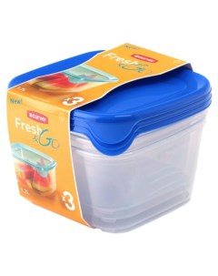 Набор контейнеров для СВЧ Fresh Go 08560 139 Голубой Curver