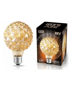 Светодиодная лампа Filament Vintage E27 5 Вт G95 кристалл Rev