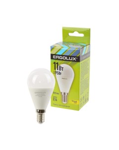 Лампа LED G45 11W E14 3K Ergolux