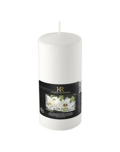 Свеча столб ароматическая Белая лилия 12 см Kukina raffinata