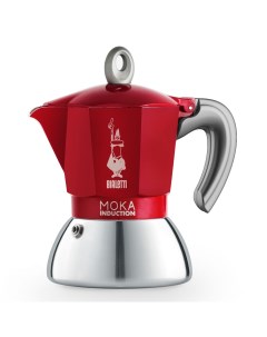 Кофеварка гейзерная Moka Induction красная на 6 чашек Bialetti