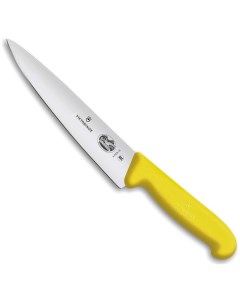 Нож разделочный лезвие 19 см жёлтый Victorinox