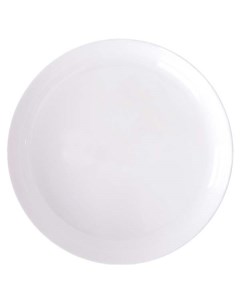 Тарелка Лайнз Q1895 белая стеклянная 25 см Luminarc