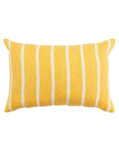Чехол на подушку декоративный в полоску горчичного цвета из коллекции Essential 40х60 см Tkano
