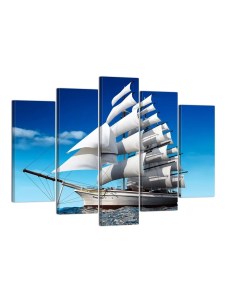 Картина Корабль с белыми парусами М614 Hit-posters