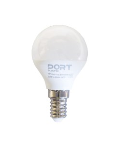 Лампа светодиодная LED матовая Port E14 G45 5 Вт 3000 К теплый свет Nobrand
