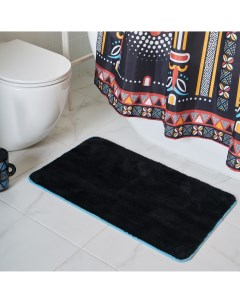 Мягкий коврик Bantu для ванной комнаты 50х80 см цвет черный Moroshka
