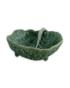 Чаша Капуста на ножках керамика зеленая 9x7 5x3 см Bordallo pinheiro