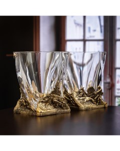 Набор из 2 бокалов для виски ручной работы охота на кабана 10059617 Город подарков