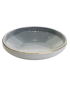 Глубокая тарелка Акварель полупорционная серый 18х4х18 см MM PLT 26 Marma