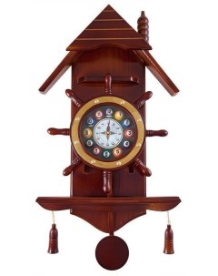 Часы настенные Избушка 33 см х 66 см деревянные 40 133 12 0 Weekend
