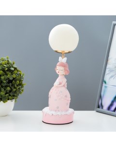 Настольная лампа Девушка LED USB розовый Risalux