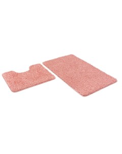 Коврики для ванной Frizz 60 x 100 см и 60 x 50 см розовые Icarpet