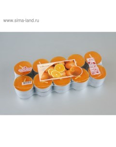 Набор чайных свечей ароматизированных Апельсин 20 штук Омский свечной