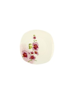 Тарелка десертная OV1203 Орхидея d 20см Коралл