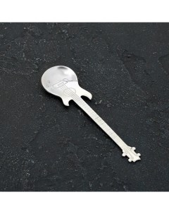 Ложка десертная Гитара 12 см цвет серебряный Magistro