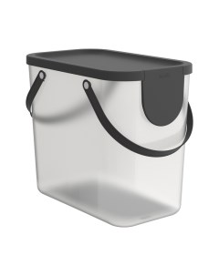 Мусорный контейнер для бытовых отходов Albula 25 л прозрачный Rotho