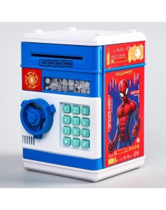 Копилка сейф Человек паук 20 см х 14 5 см х 14 см Marvel