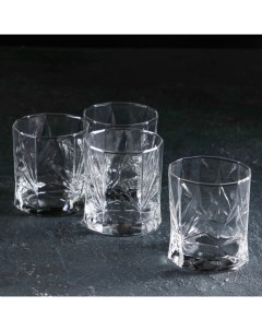 Набор стаканов низких Время дегустаций Виски 340 мл 4 шт Luminarc