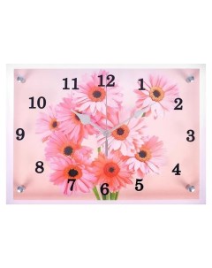 Часы настенные серия Цветы Ромашки 25 х 35 см Сюжет