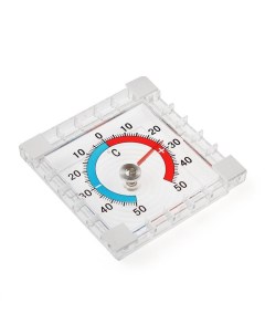 Термометр уличный механический квадратный 8 х 8 см МИКС Nobrand