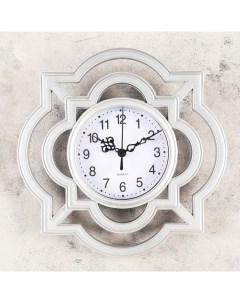 Часы настенные серия Интерьер Дайна дискретный ход 25 х 25 см микс Рубин