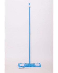 Швабра насадка с карманами микрофибра Лапша 14 44см синяя черенок телеск метал Celltix