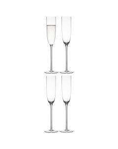 Набор из 4 штук Бокалы для шампанского Celebrate 0 16 л прозрачные Liberty jones