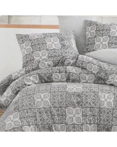 Комплект постельного белья Ceramica евро ранфорс 50 x 70 см серый Bahar