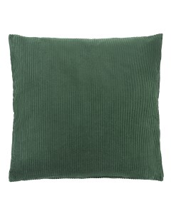 Чехол на подушку Essential 45х45 см зеленый хлопковый бархат Tkano