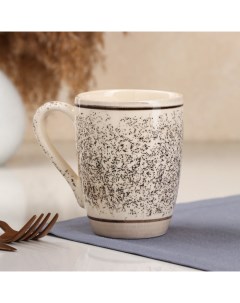 Чашка Крошка керамика серая 300 мл Иран Керамика ручной работы
