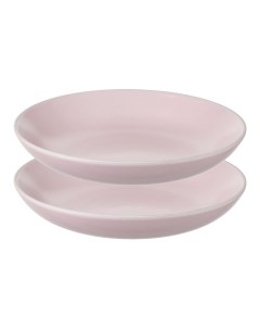Набор из 2 штук Тарелки для пасты Simplicity 20 см розовые Liberty jones