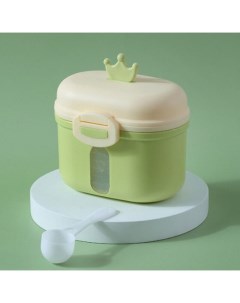Контейнер для хранения детского питания Корона 240 гр цвет зеленый Mum&baby