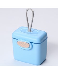 Контейнер для хранения детского питания 150 мл с ложкой цвет голубой Mum&baby
