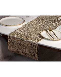 Дорожка на стол Манифик 30x150 см цвет золотой Доляна