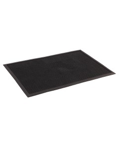 Коврик придверный Иголочки резиновый 60 x 90 см черный Sunstep