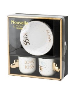 Кофейный набор Home Love kiss 4 предмета Nouvelle