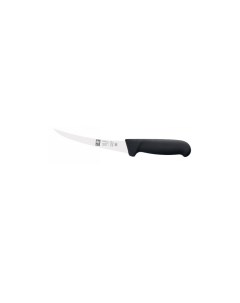Нож обвалочный 150 290 мм изогнутый узкое полугибкое лезвие черный SAFE 1 шт Icel