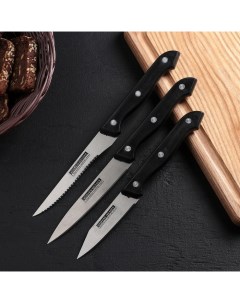 Набор ножей Кулинарные изыски 3 шт черный Nobrand