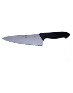 Нож поварской 200 340 мм Шеф черный с волн кромкой HoReCa 1 шт Icel