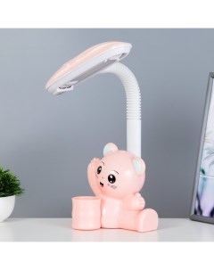 Настольная лампа Мишка LED 4Вт нежно розовый Risalux